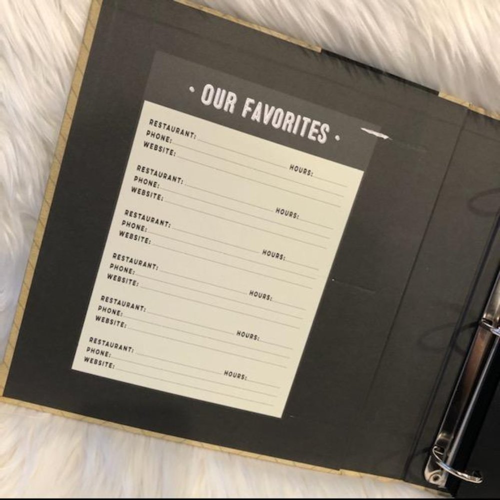 Take-Out Menu Organizer Binder - Picture 5 of 13